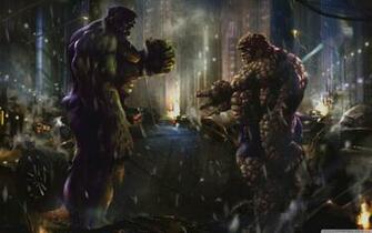 Hulk Vs Thing 4k HD Desktop Wallpaper For Ultra Tv