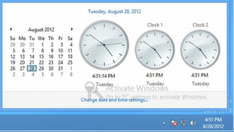 Desktop Mode Click On The Taskbar Clock To And Change Time