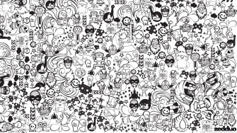 Mickey Mouse Wallpaper Black And White Group