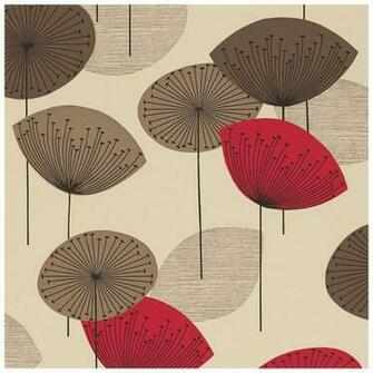 Sanderson Dandelion Clocks Dopwda101 Red Wallpaper From The Options