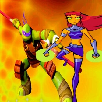 Donnie And Starfire Wallpaper By Ninjaturtlefangirl