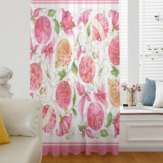 Amazon Christmas Semi Sheer Curtains Drapes For Living Room