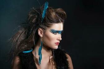 Woman Feather Wallpaper
