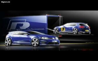 Volkswagen Golf R Wallpaper Blau Auto Tuning News