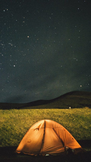 Night Camp Phone Wallpaper Nature Background