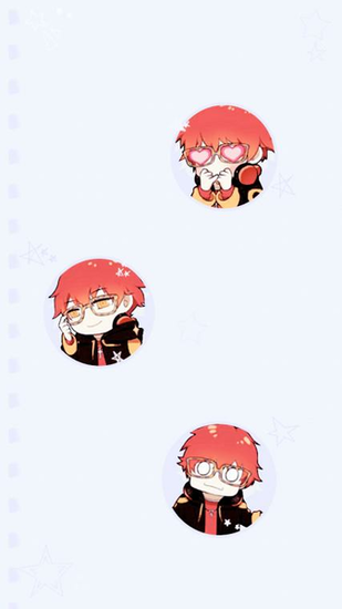 Mystic Messenger Seven Emoji Wallpaper For