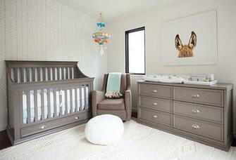Serena Lily Feather Wallpaper Transitional Nursery Honestly