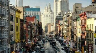 New York City Top Street Skyscrapers Wallpaper Background 4k