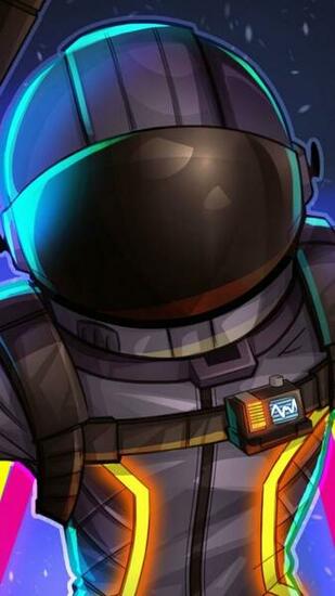 Fortnite Dark Voyager Helmet Game Wallpaper Space