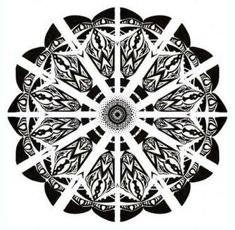 Mandala In Black And White By Tallis