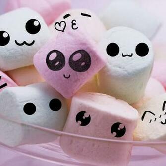Cute Marshmallow Wallpaper