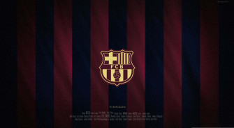 Fc Barcelona Red Black Stripe Desktop Wallpaper