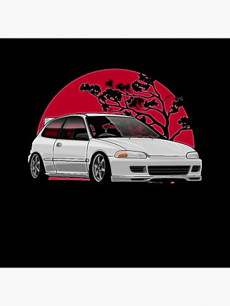 Honda Eg6 Greeting Card By Apiinx