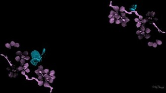 Cherry Blossoms Butterflies HD Wallpaper