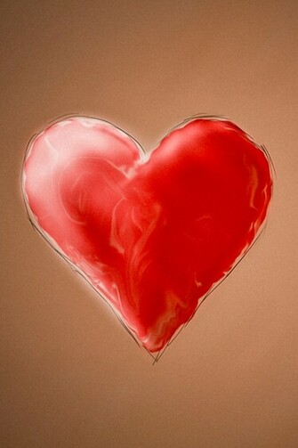Red Heart Simply Beautiful iPhone Wallpaper