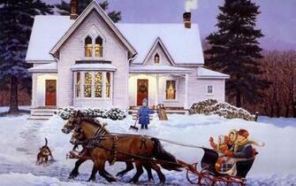 Christmas Paintings Wallpaper Collection