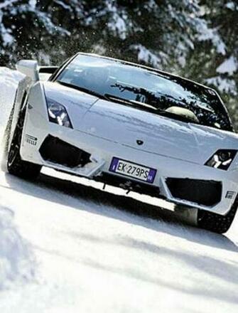 Lamborghini In The Snow Wallpaper For Amazon Kindle Fire