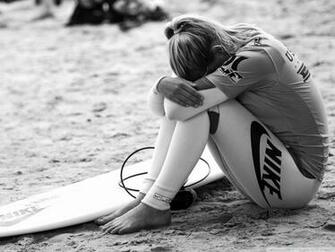 Wallpaper Surfing Surfer Girl Sport Nike Bw