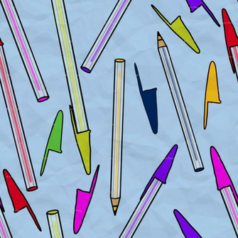 Bic Pen Pattern Wallpaper Karinlibrarian Spoonflower
