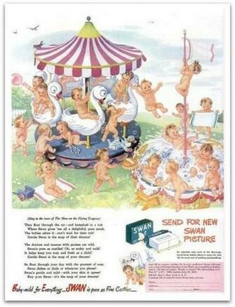 Vintage Swan Soap Ads Baby No3 By Charmainezoe Via