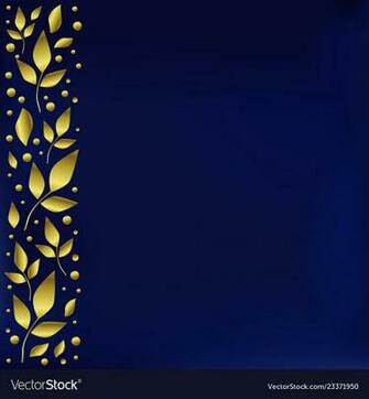 Blue Background Stylized As Velvet With Decorative Vector Image On