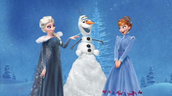 Olaf S Frozen Adventure HD Wallpaper With Elsa And Anna