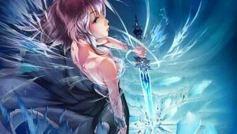 Anime Ice Warrior HD Wallpaper