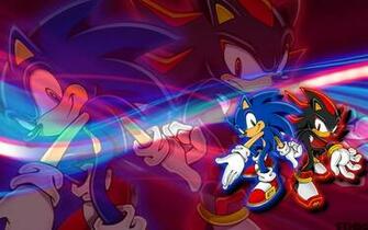 Sonic And Shadow Wallpaper By Sonicthehedgehogbg