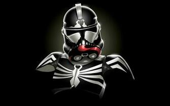 Minimalistic Stormtroopers Venom Spider Man Marvel Comics Wallpaper