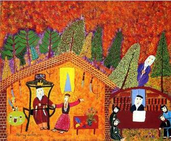 Whosoever S A Thing American Folk Art Wallpaper Image
