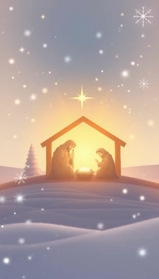 Jesus Christmas Phone Wallpaper