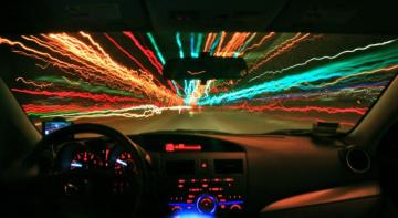 Wallpaper Light Topf25 Night Driving Mazda Mazda3