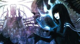 Anime Black Rock Shooter Hooded Figures Gold Saw Wallpaper
