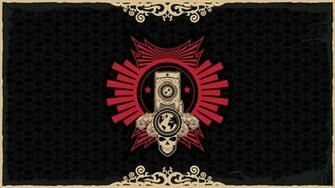 White Skull On Red Background HD Wallpaper