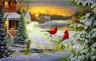 Winter Cardinals