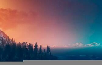 Witcher Wild Hunt The Landscape Panorama Wallpaper