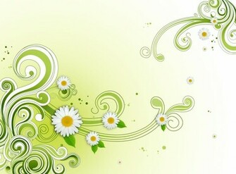 Blue Green Flower Background Floral