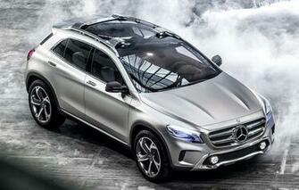 Wallpaper Auto Concept Lights Mercedes Benz Silver