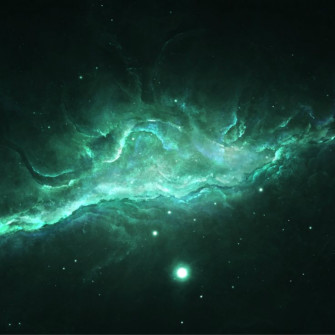 Shiny Outer Space Neon Void iPad Wallpaper iPhone