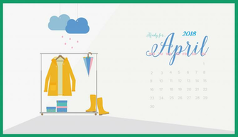 Wallpaper With April Calendar For Pc iPad And Smartphone