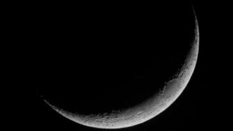 Crescent Moon Wallpaper HD In Space Imageci