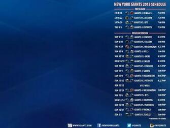 Giants Schedule Desktop Wallpaper