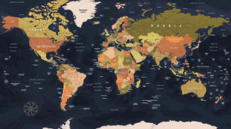 World Map Wallpaper 4k Design
