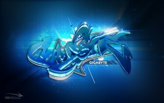 Gigabyte Overclocking Wallpaper 3d Graffiti Technica