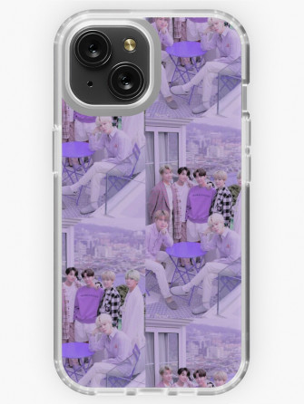 Collage Cute Bts Wallpaper Sticker iPhone Case By