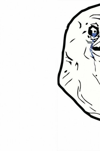 Forever Alone White Background Wallpaper
