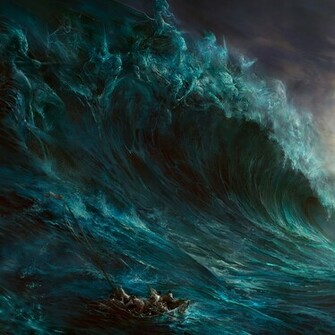 Tsunami iPad Background Best Wallpaper