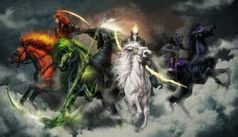 Four Horsemen Of The Apocalypse Fantasy Wallpaper