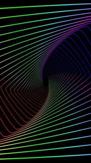 Colorful Lines Swirl Abstract Minimal Wallpaper