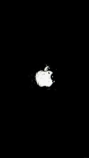 Apple Logo Rain 3wallpaper iPhone Parallax Les Wallpaper Du